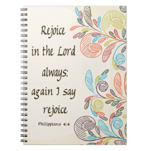 Caderno Espiral Alegra-te no Lord Notebook
