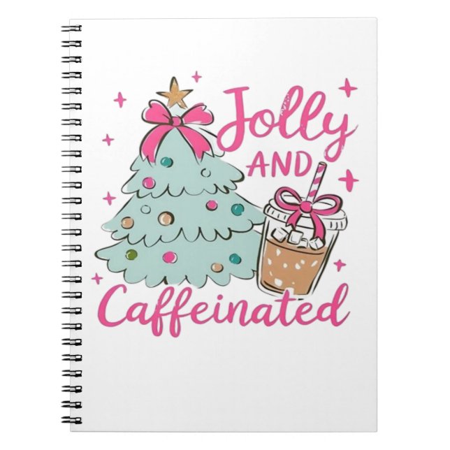 Caderno Espiral Alegre e Cafeinado (Frente)