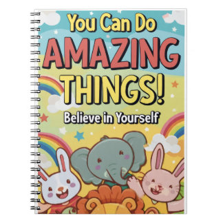 Caderno Espiral Alegre para Sonhadores