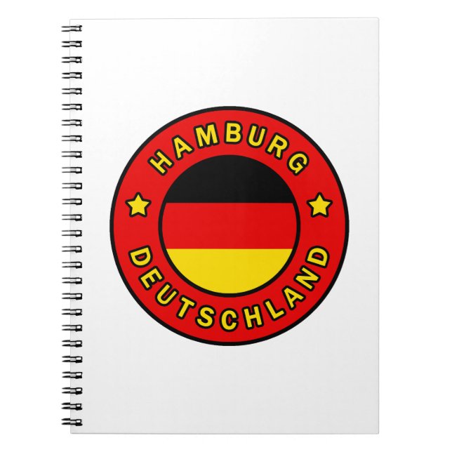 Caderno Espiral Alemanha de Hamburgo (Frente)