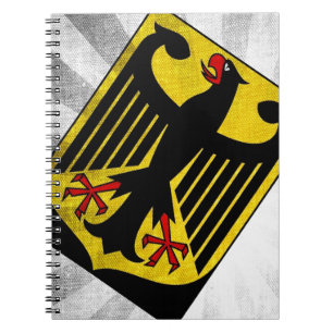 Caderno Espiral Alemanha estilizada COA