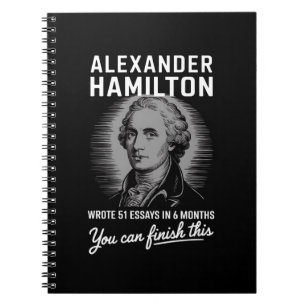 Caderno Espiral Alexander Hamilton Escreveu 51 Ensaios Em 6 Meses