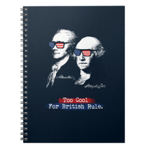 Caderno Espiral Alexander Hamilton George Washington demasiado