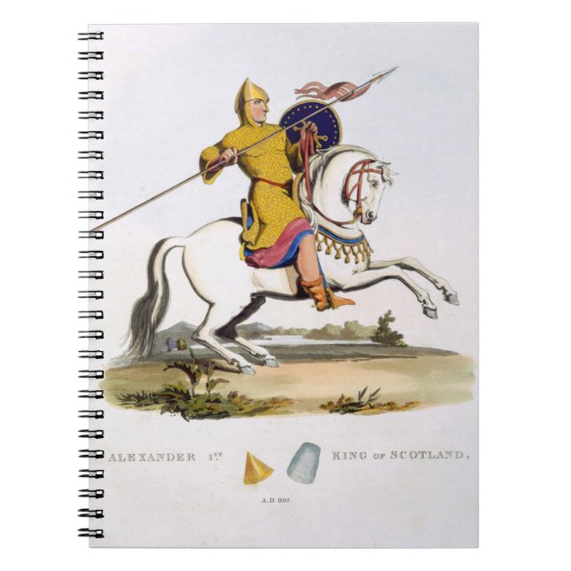 Caderno Espiral Alexander mim, rei de Scotland (c.1080-1124), (Frente)