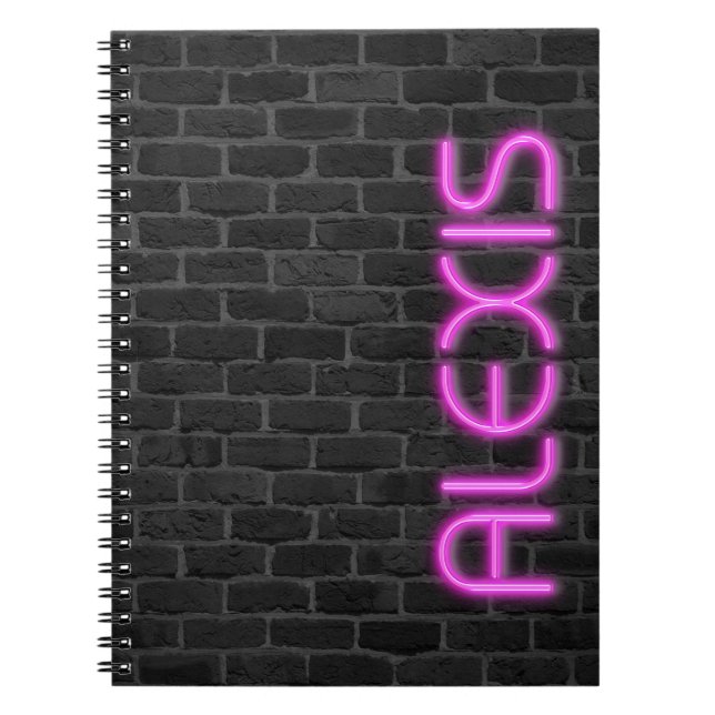 Caderno Espiral ALEXIS Nas Luzes De Neon (Frente)