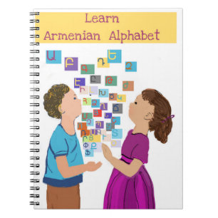 Caderno Espiral Alfabeto Armênio