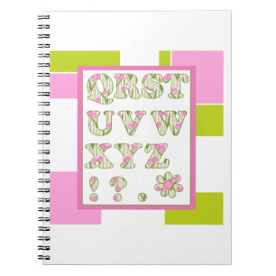 Caderno Espiral Alfabeto para crianças, aprenda o alfabeto, ABC