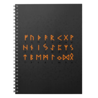 Caderno Espiral Alfabeto Runic Viking