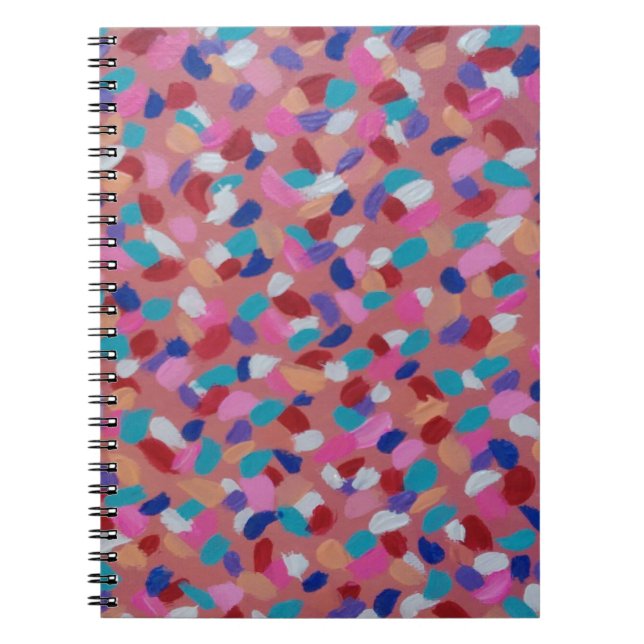 Caderno Espiral Algodão Cor-Rosa (Frente)