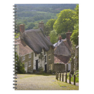 Caderno Espiral Algodão em Dourado Hill, Shaftesbury, Dorset,