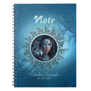 Caderno Espiral Aliança forte o lobo e a bela mulher