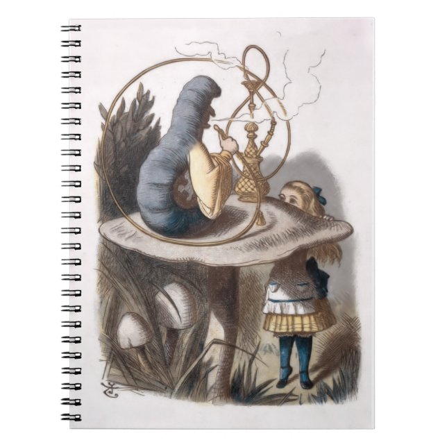Caderno Espiral ALICE e Caterpillar - Aventuras em Wonderland (Frente)