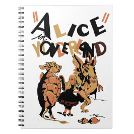 CADERNO ESPIRAL ALICE IN WONDERLAND