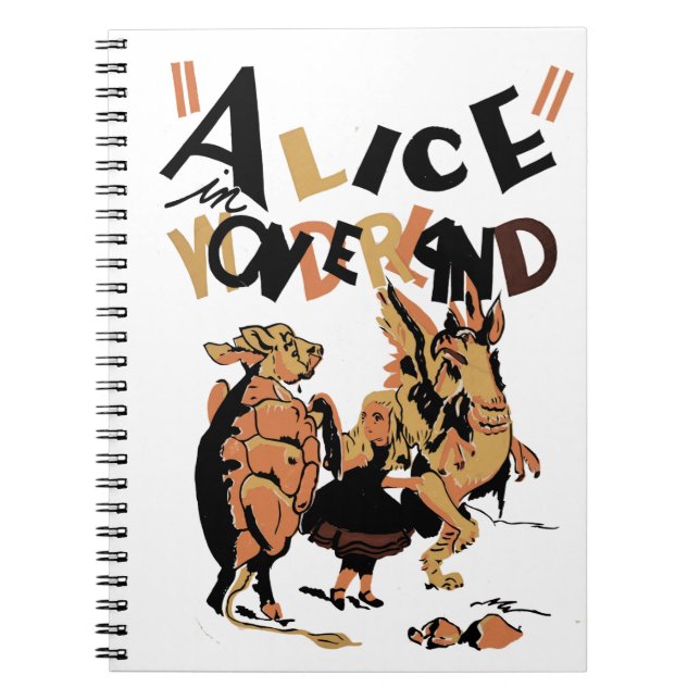 CADERNO ESPIRAL ALICE IN WONDERLAND (Frente)