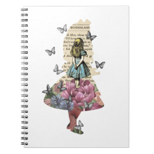 Caderno Espiral Alice In Wonderland Magical Garden - Livro De Vint