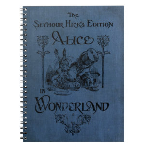 Caderno Espiral Alice na capa do livro 1905 do país das maravilha