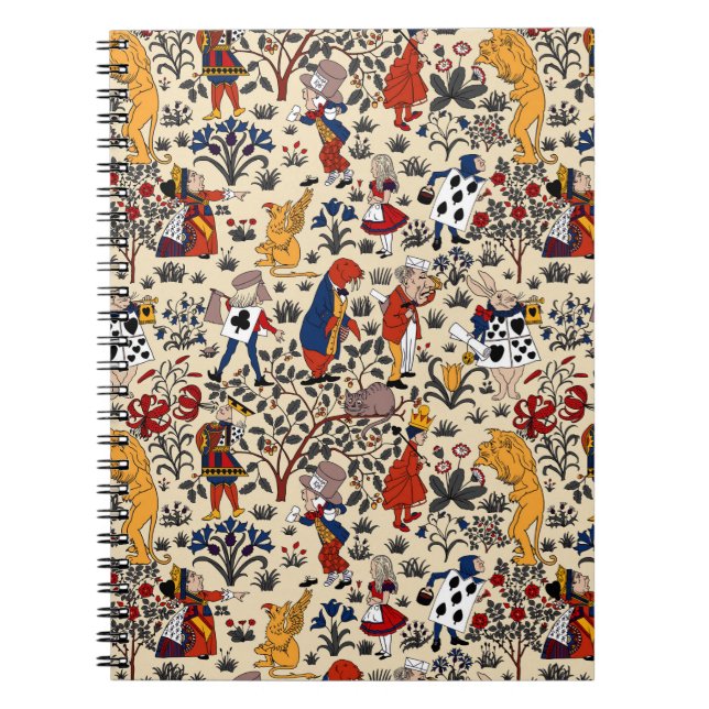 Caderno Espiral Alice no País das Maravilhas (Frente)