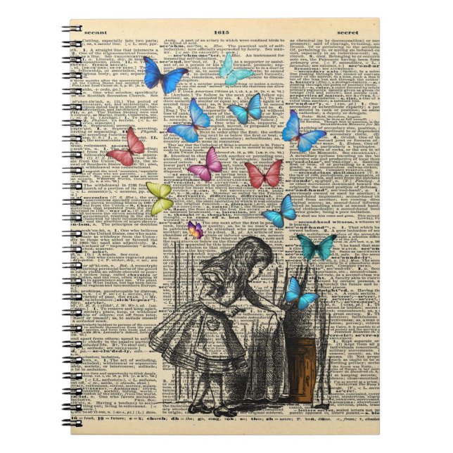 Caderno Espiral Alice No País das Maravilhas - Que A Aventura Come (Frente)