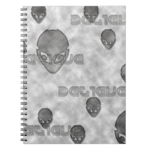 Caderno Espiral Alienígena Acredita