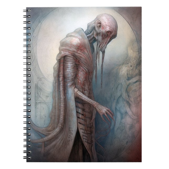 Caderno Espiral Alienígena Criadora Ficção Científica (Frente)