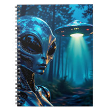 Alienígena e OVNI hiperrealistas na Floresta