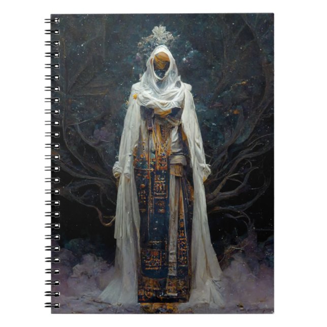 Caderno Espiral Alienígena Fae Fantasy Sci-Fi (Frente)