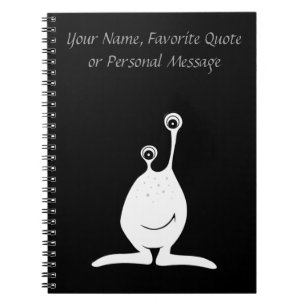 Caderno Espiral Alienígena - Personagem de desenho animado cômod