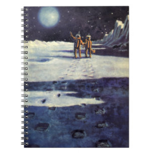 Caderno Espiral Aliens do Astronauta de Ficção Científica Vinta