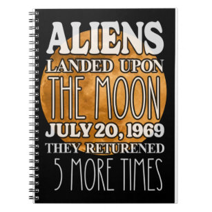 Caderno Espiral Aliens na Lua 20/07/69