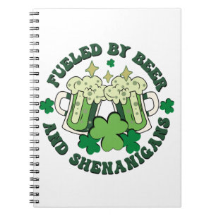 Caderno Espiral Alimentado Por Cerveja E Travessuras