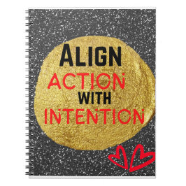 CADERNO ESPIRAL ALINHAR AÇÃO COM INTENÇÃO