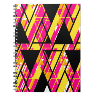 Caderno Espiral Alinhe o design gráfico brilhante
