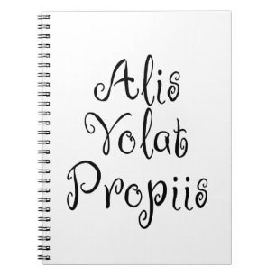 Caderno Espiral Alis Volat Propiis