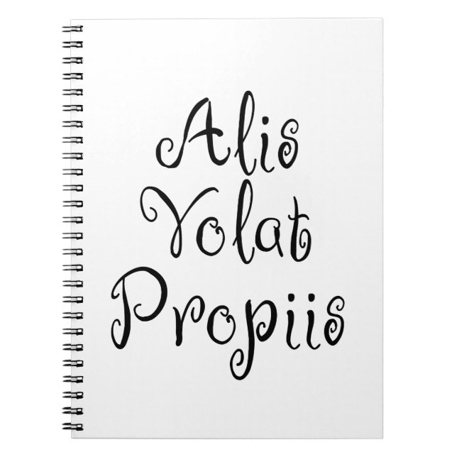 Caderno Espiral Alis Volat Propiis (Frente)