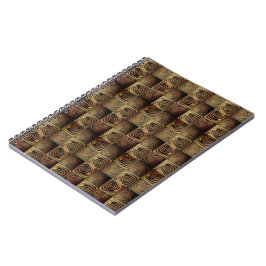 Caderno Espiral Alivio de quadrados com círculos de gradiente cast