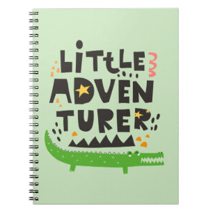 Caderno Espiral Alligador de Pequenos Aventuros