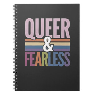 Caderno Espiral Ally do Mês do Orgulho LGBT Sem Preto e Queer