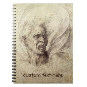 Caderno Espiral Alma Danada de Michelangelo, Cabeça de um Homem