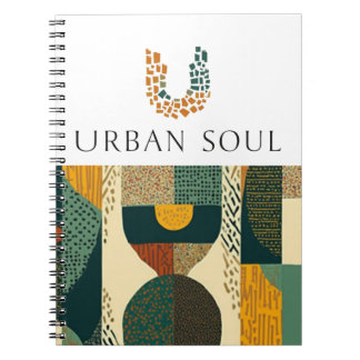 Caderno Espiral Alma Urbana Minimalista Saúde e Bem-estar