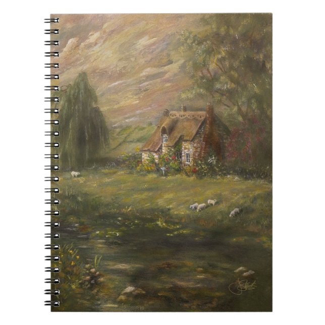 Caderno Espiral "Almoço de Domingo - Uma Cabana Inglesa" (Frente)