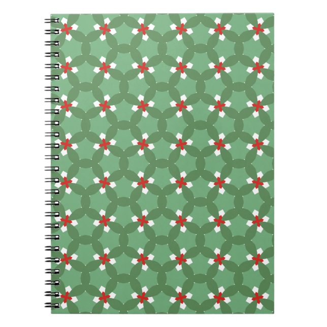 Caderno Espiral almofada de decoração de Natal (Frente)