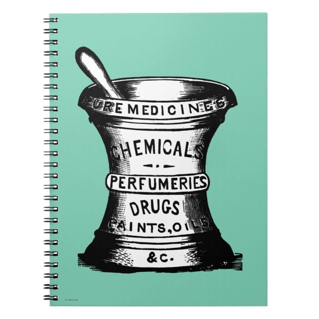 Caderno Espiral Almofariz e pilão (Frente)