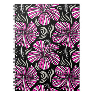 Caderno Espiral Aloha Hawaii, Convite de festas de Luau no fundo n
