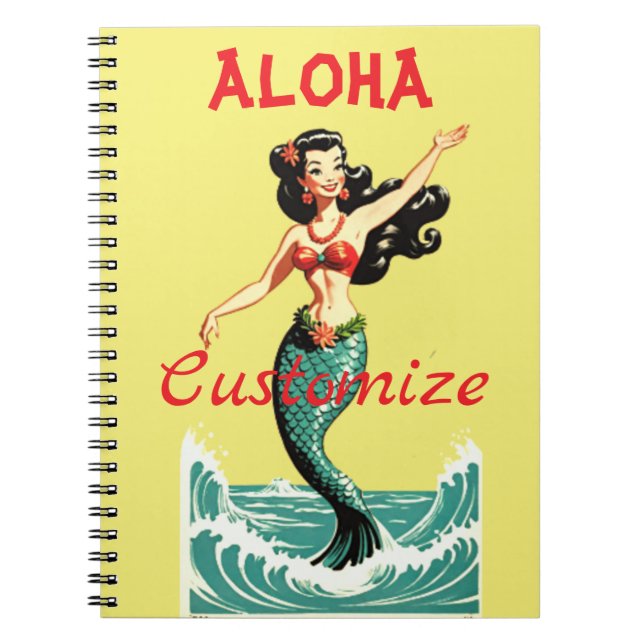 Caderno Espiral Aloha Sereia Thunder_Thunder_Cove (Frente)