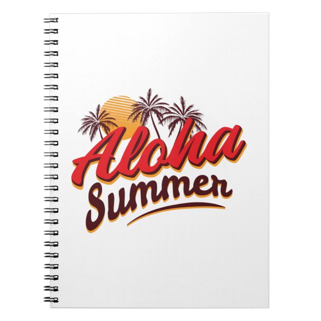 Caderno Espiral Aloha Summer (Frente)