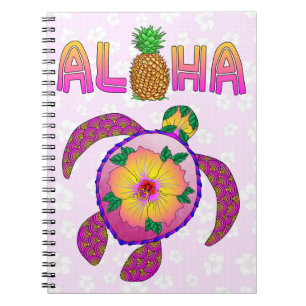Caderno Espiral Aloha Tartaruga Tropical