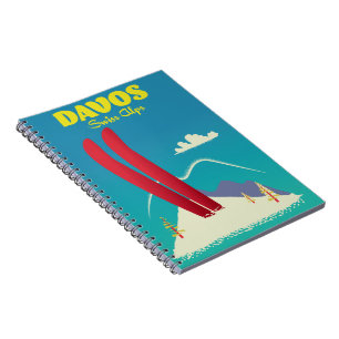 Caderno Espiral Alpes Suíços de Davos