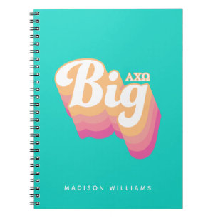 Caderno Espiral Alpha Chi Omega Grande