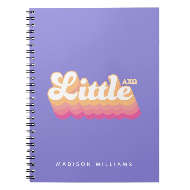 Caderno Espiral Alpha Chi Omega | Pequeno (Frente)