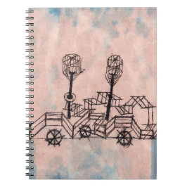 Caderno Espiral Alter Dampfer (Velho Steamboat) por Paul Klee